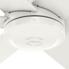 image:imageHunter Fan 60 inch Fresh White IndoorOutdoor Ceiling Fan with Remote Control for Living Room Bedroom Farmhouse Patios Kitchen Renewed CC5C27C67