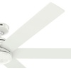 image:imageHunter Fan 60 inch Fresh White IndoorOutdoor Ceiling Fan with Remote Control for Living Room Bedroom Farmhouse Patios Kitchen Renewed CC5C27C67