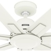image:imageHunter Fan 60 inch Matte White IndoorOutdoor Ceiling Fan with 7 Baldes for Living Room Bedroom Farmhouse Porch Renewed