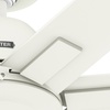 image:imageHunter Fan 60 inch Matte White IndoorOutdoor Ceiling Fan with 7 Baldes for Living Room Bedroom Farmhouse Porch Renewed