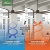image:imageHunter Fan 72 inch Ceiling Fan with No Light Outdoor or Indoor Matte Bronze Ceiling Fan for Porch Living Room Office Kitchen Garage 7 Blades Renewed