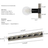 image:imageHunter Fan Company 13052 Hepburn Vanity Lighting Extra Large Brushed Iron