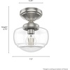 image:imageHunter Fan Company 19049 Saddle Creek Flush Mount Brushed NickelBrushed Nickel