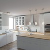 image:imageHunter Fan Company 19163 Hartland Flush Mount Light Indigo BlueBrushed Nickel