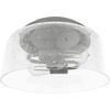 image:imageHunter Fan Company 19163 Hartland Flush Mount Light Indigo BlueBrushed Nickel