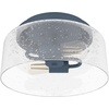image:imageHunter Fan Company 19163 Hartland Flush Mount Light Indigo BlueIndigo Blue
