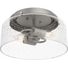image:imageHunter Fan Company 19163 Hartland Flush Mount Light Indigo BlueMatte Silver