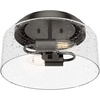 image:imageHunter Fan Company 19163 Hartland Flush Mount Light Indigo BlueNoble Bronze