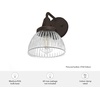 image:imageHunter Fan Company 19254 Cypress Grove Wall Sconce Onyx BengalOnyx Bengal