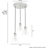image:imageHunter Fan Company 19310 Van Nuys Cluster Pendant Light Brushed Nickel