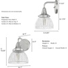 image:imageHunter Fan Company 19351 Cypress Grove Wall Sconce Brushed Nickel