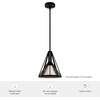 image:imageHunter Fan Company 19449 Rafner Pendant Light Natural Black Iron