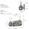 image:imageHunter Fan Company 19465 River Mill Vanity Light Brushed Nickel