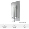 image:imageHunter Fan Company 19527 Sunjai Wall Sconce Alturas GoldBrushed Nickel