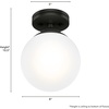 image:imageHunter Fan Company 19872 Hepburn Flush Mount Lighting Matte Black