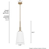image:imageHunter Fan Company 19885 Nolita Pendant Light Medium Brushed NickelAlturas Gold