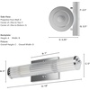 image:imageHunter Fan Company 19941 Holly Grove Vanity Lighting Small Chrome