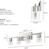 image:imageHunter Fan Company 48032 Kerrison Vanity Lighting Brushed Nickel