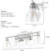 image:imageHunter Fan Company 48040 Van Nuys Vanity Lighting Brushed Nickel