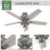 image:imageHunter Fan Company 50402 Charlotte Ceiling Fan 52 Matte Silver Finish