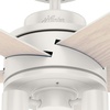 image:imageHunter Fan Company 51331 44 inch Hardwick Fresh White Ceiling Fan with LED Light Kit and Handheld RemoteFresh White finish