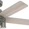 image:imageHunter Fan Company 51331 44 inch Hardwick Fresh White Ceiling Fan with LED Light Kit and Handheld RemoteMatte Silver