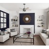 image:imageHunter Fan Company 51331 44 inch Hardwick Fresh White Ceiling Fan with LED Light Kit and Handheld RemoteMatte Silver