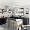 image:imageHunter Fan Company 51972 52 inch Brunner Matte White Low Profile Ceiling Fan with LED Light Kit and Pull Chain  Modern Low Profile Mount Pull Chain 3 Blades For Bedroom Living Room 51972Matte White