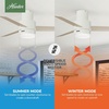 image:imageHunter Fan Company 51972 52 inch Brunner Matte White Low Profile Ceiling Fan with LED Light Kit and Pull Chain  Modern Low Profile Mount Pull Chain 3 Blades For Bedroom Living Room 51972Matte White