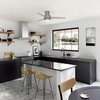 image:imageHunter Fan Company 51972 52 inch Brunner Matte White Low Profile Ceiling Fan with LED Light Kit and Pull Chain  Modern Low Profile Mount Pull Chain 3 Blades For Bedroom Living Room 51972Matte Silver