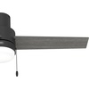 image:imageHunter Fan Company 51972 52 inch Brunner Matte White Low Profile Ceiling Fan with LED Light Kit and Pull Chain  Modern Low Profile Mount Pull Chain 3 Blades For Bedroom Living Room 51972Matte Black
