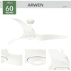 image:imageHunter Fan Company 52439 Arwen Ceiling Fan 060 Porcelain White