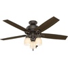 image:imageHunter Fan Company 53336 52 inch Donegan Onyx Bengal Ceiling Fan with LED Light Kit and Pull Chain