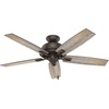 image:imageHunter Fan Company 53336 52 inch Donegan Onyx Bengal Ceiling Fan with LED Light Kit and Pull Chain