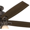 image:imageHunter Fan Company 53336 52 inch Donegan Onyx Bengal Ceiling Fan with LED Light Kit and Pull Chain
