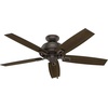 image:imageHunter Fan Company 53336 52 inch Donegan Onyx Bengal Ceiling Fan with LED Light Kit and Pull Chain