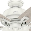 image:imageHunter Fan Company 53337 52 inch Donegan Fresh White Ceiling Fan with LED Light Kit and Pull Chain