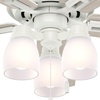 image:imageHunter Fan Company 53337 52 inch Donegan Fresh White Ceiling Fan with LED Light Kit and Pull Chain