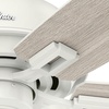 image:imageHunter Fan Company 53337 52 inch Donegan Fresh White Ceiling Fan with LED Light Kit and Pull Chain