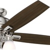 image:imageHunter Fan Company 53338 52 inch Donegan Brushed Nickel Ceiling Fan with LED Light Kit and Pull Chain