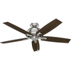image:imageHunter Fan Company 53338 52 inch Donegan Brushed Nickel Ceiling Fan with LED Light Kit and Pull Chain