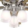 image:imageHunter Fan Company 53338 52 inch Donegan Brushed Nickel Ceiling Fan with LED Light Kit and Pull Chain