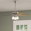 image:imageHunter Fan Company 53338 52 inch Donegan Brushed Nickel Ceiling Fan with LED Light Kit and Pull Chain