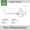 image:imageHunter Fan Outdoor or Indoor Ceiling Fan 52 in Gold Ceiling Fan with Light and Remote for Patios Living Room Bedroom Porch Garage 3 Blades Renewed