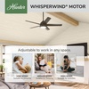 image:imageHunter Fan Outdoor or Indoor Ceiling Fan 52 in Matte Bronze Ceiling Fan with Light for Patios Living Room Bedroom Porch Garage 5 Blades Renewed
