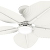 image:imageHunter Fan Outdoor or Indoor Ceiling Fan 52 in White Ceiling Fan with Light for Patios Living Room Bedroom Porch Garage 5 Blades Renewed