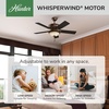 image:imageHunter Italian Countryside Indoor Ceiling Fan 52 inch PA Cocoa  with LED Light Standard Mount Pull Chain 5 Blades For Bedroom Living Room 53200