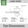 image:imageHunter Italian Countryside Indoor Ceiling Fan 52 inch PA Cocoa  with LED Light Standard Mount Pull Chain 5 Blades For Bedroom Living Room 53200
