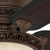 image:imageHunter Italian Countryside Indoor Ceiling Fan 52 inch PA Cocoa  with LED Light Standard Mount Pull Chain 5 Blades For Bedroom Living Room 53200