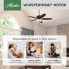 image:imageHunter Kenbridge Indoor Ceiling Fan Pull Chain 52 inch Noble Bronze  with LED Light Standard Mount 5 Blades For Bedroom Living Room Kitchen 53376